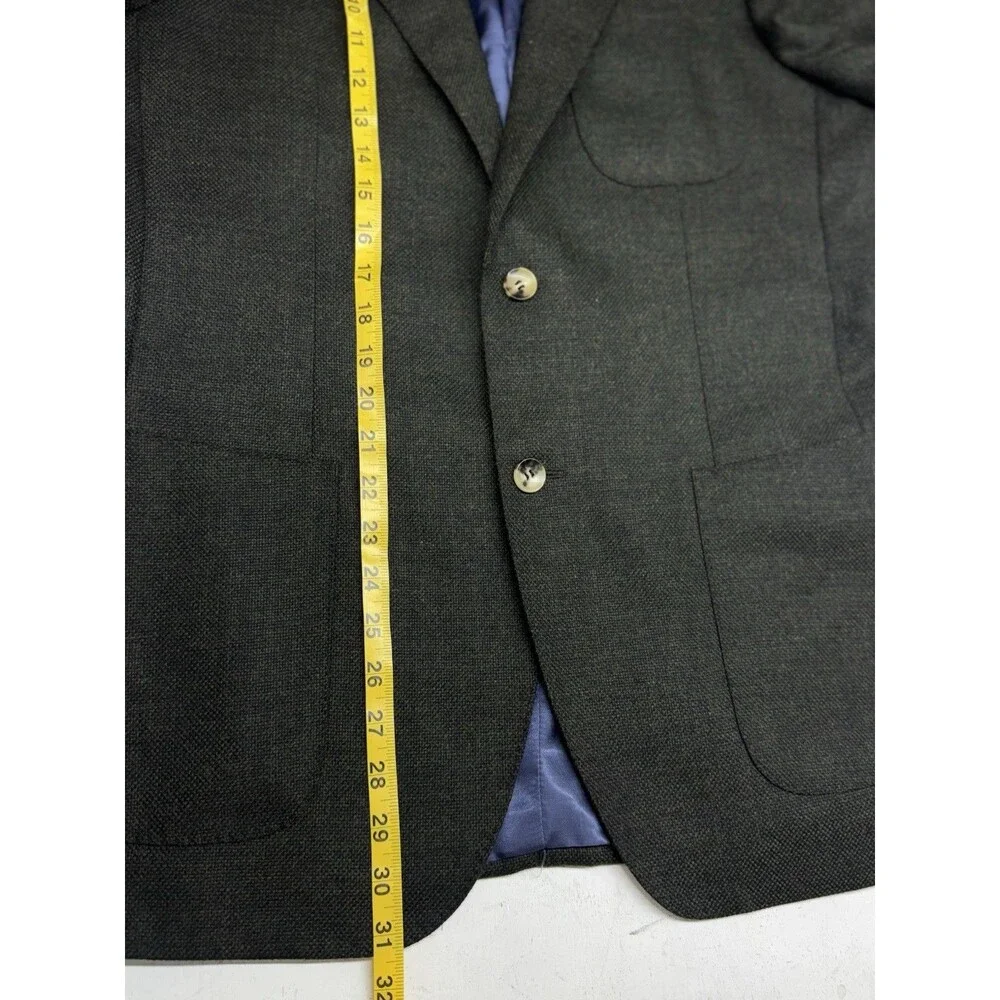 Suitsupply Blazer Green Mens 42R Tweed Wool Cashmere Sport Coat Old Money Preppy
